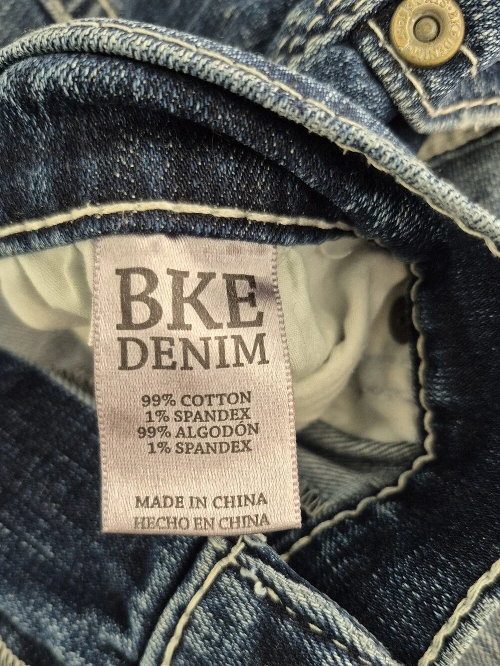 Buckle BKE Derek 34R Bootcut Jeans in Dark Blue Denim